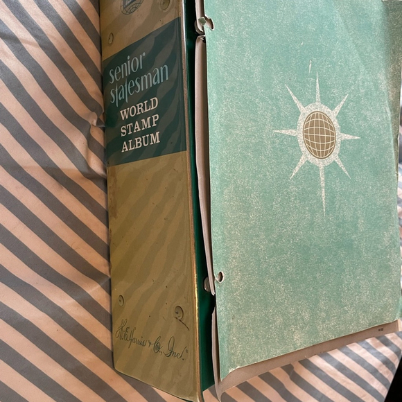 Senior Statesman World Stamp Album Vintage Stamp collection